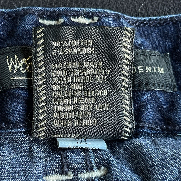 Mossimo Flare Jeans Womens Size 8 Premium Denim Blue Y2K Double Loop - Picture 6 of 11